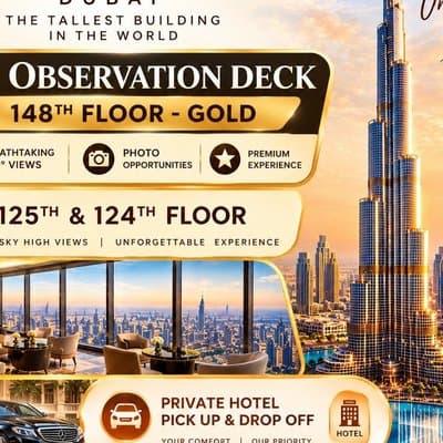 Burj Khalifa At The Top – Gold Premium Experience Level 148