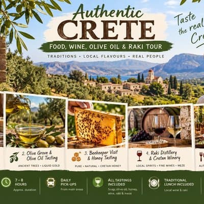 Crete: Olive Oil, Soap, Wine, Raki - Flavorful Culinary Journey
