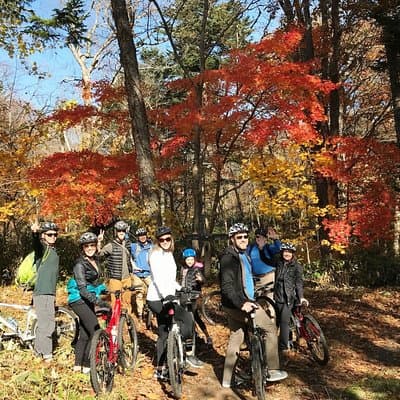 Nopporo Forest Mountain Bike Tour from Sapporo, presenting a retro Cycle cap
