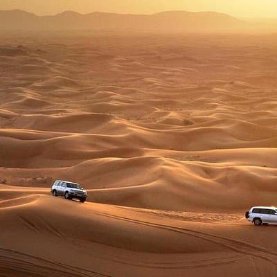 Dubai Desert Safari, Dune Bashing, Camel Ride, Sandboarding & BBQ