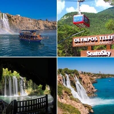 Antalya /Belek : Guided City Tour w/Cable Car & Waterfalls & Boat