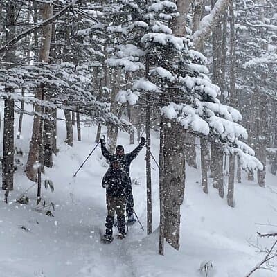 Snowshoeing and Onsen Adventures in a Winter Wonderland -Sapporo.