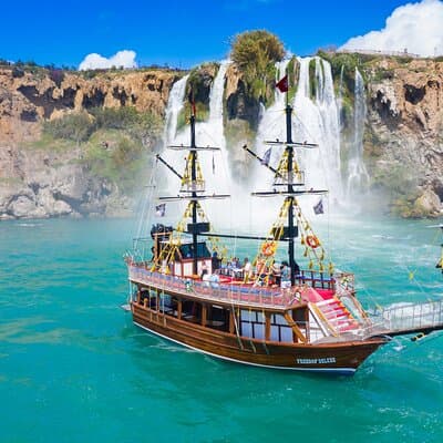 Antalya Waterfall Boat Tour With Lunch And Soft Drinks Transfer