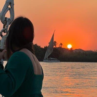 Private Romantic Nile Felucca Sunset Dinner in Cairo