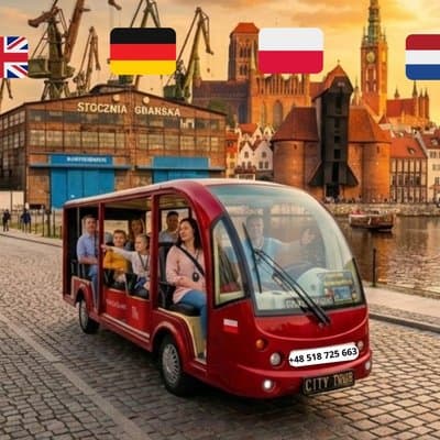 GDANSK City Tour by Golf Cart Live Guide & City Sightseeing 60min