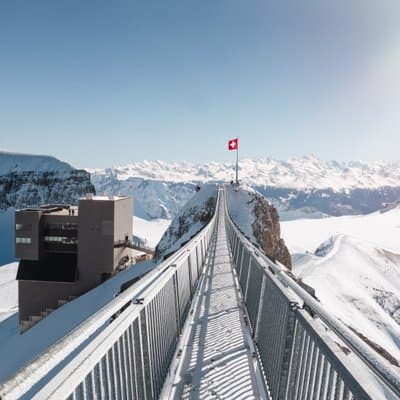 Glacier 3000 and Montreux Riviera from Geneva